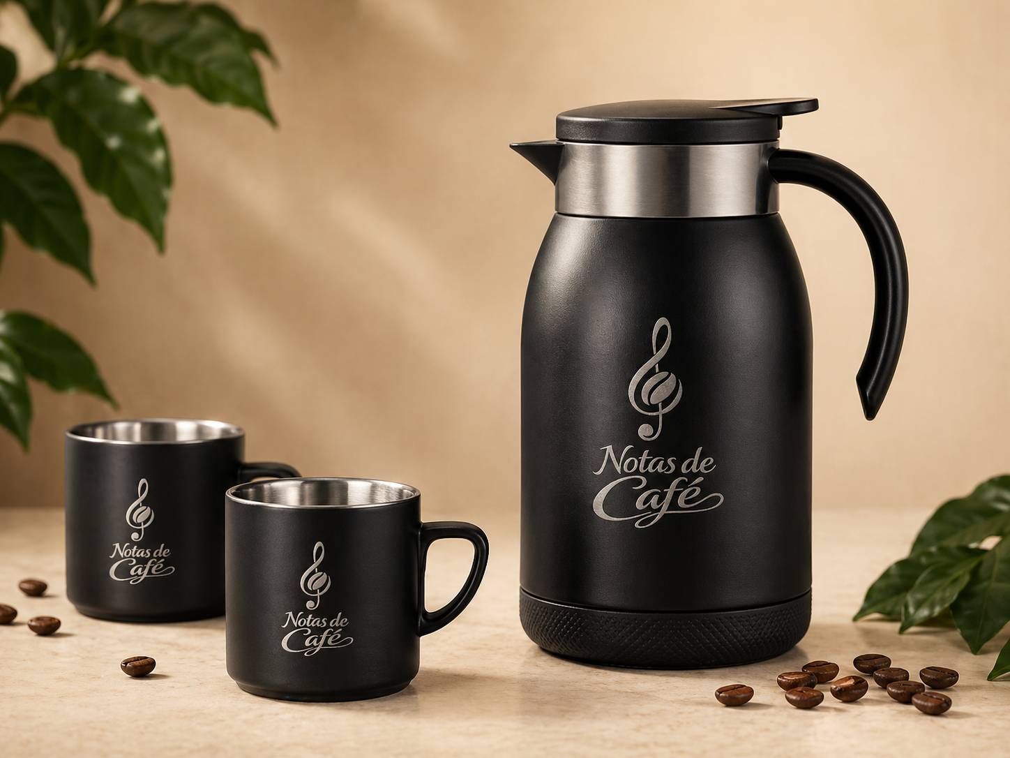 Kit garrafa térmica aço personalizada